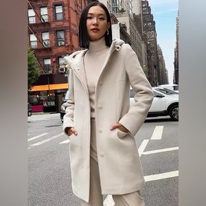 Aritzia Babaton Pearce Wool Coat with hood Size XS